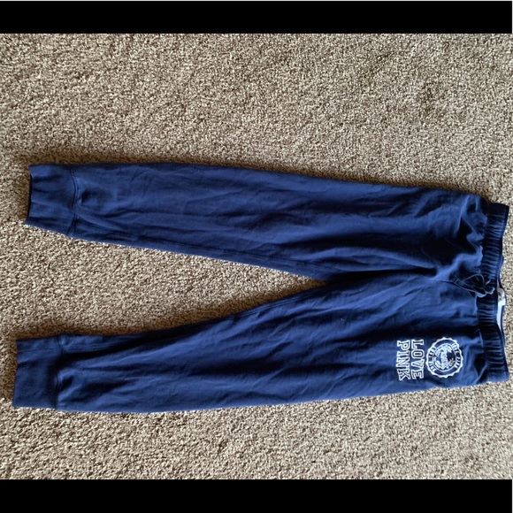 PINK Victoria's Secret Pants - Navy blue pink sweatpants